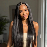 Peluca Silkora™ Wear & Go sin pegamento con encaje frontal HD de 4x4 — Cabello 100% humano liso