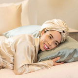 Gorro de seda de morera 6A de 22 mommes Silkora™ Classic Turban-Twist