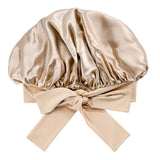 Gorro con lazo para el pelo Silkora™ Crown de seda de morera de 22 mommes y grado 6A
