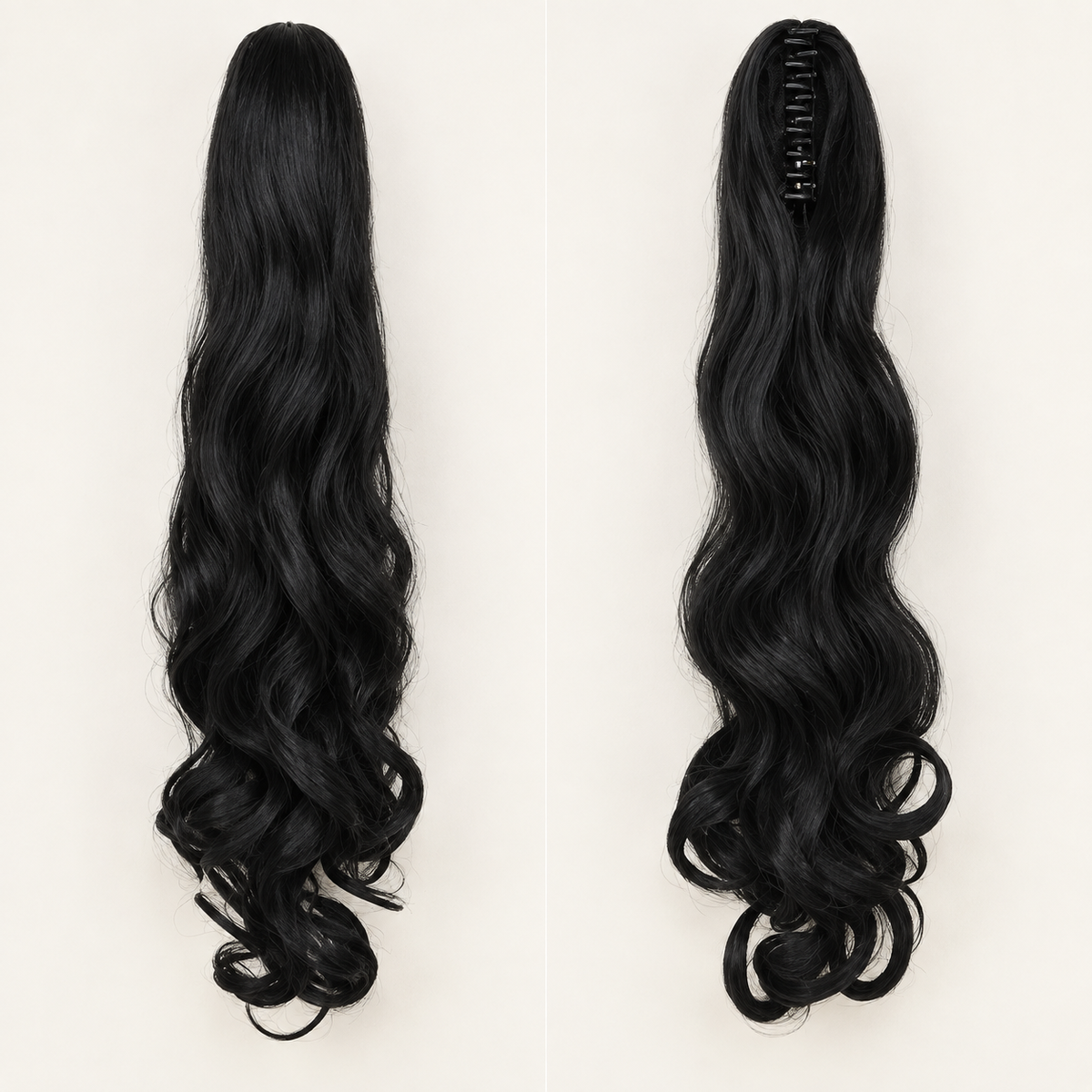 Silkora™ 22" Curly Claw Clip Ponytail — Spiral Curls, 5 Shades