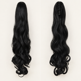 Silkora™ 22" Curly Claw Clip Ponytail — Spiral Curls, 5 Shades