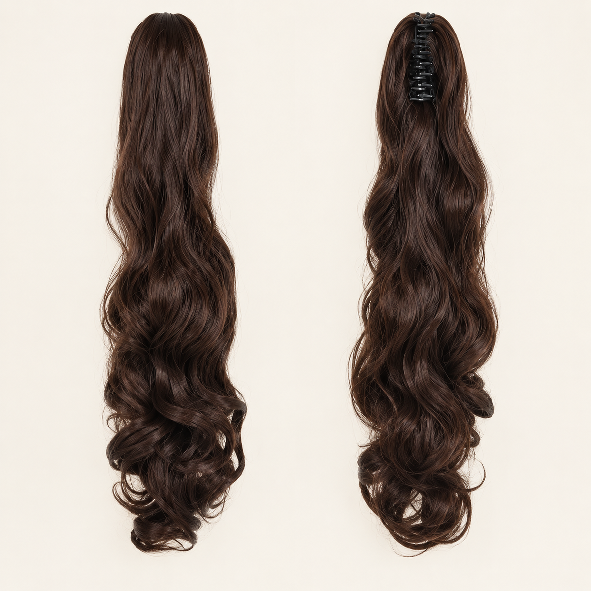 Silkora™ 22" Curly Claw Clip Ponytail — Spiral Curls, 5 Shades