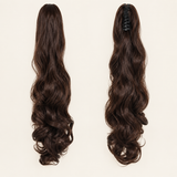 Silkora™ 22" Curly Claw Clip Ponytail — Spiral Curls, 5 Shades
