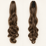 Silkora™ 22" Curly Claw Clip Ponytail — Spiral Curls, 5 Shades