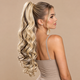 Silkora™ 22" Curly Claw Clip Ponytail — Spiral Curls, 5 Shades