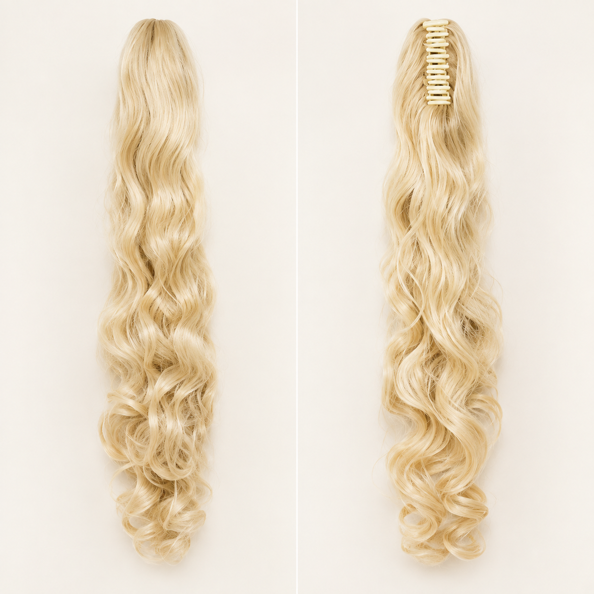 Silkora™ 22" Curly Claw Clip Ponytail — Spiral Curls, 5 Shades