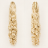 Silkora™ 22" Curly Claw Clip Ponytail — Spiral Curls, 5 Shades